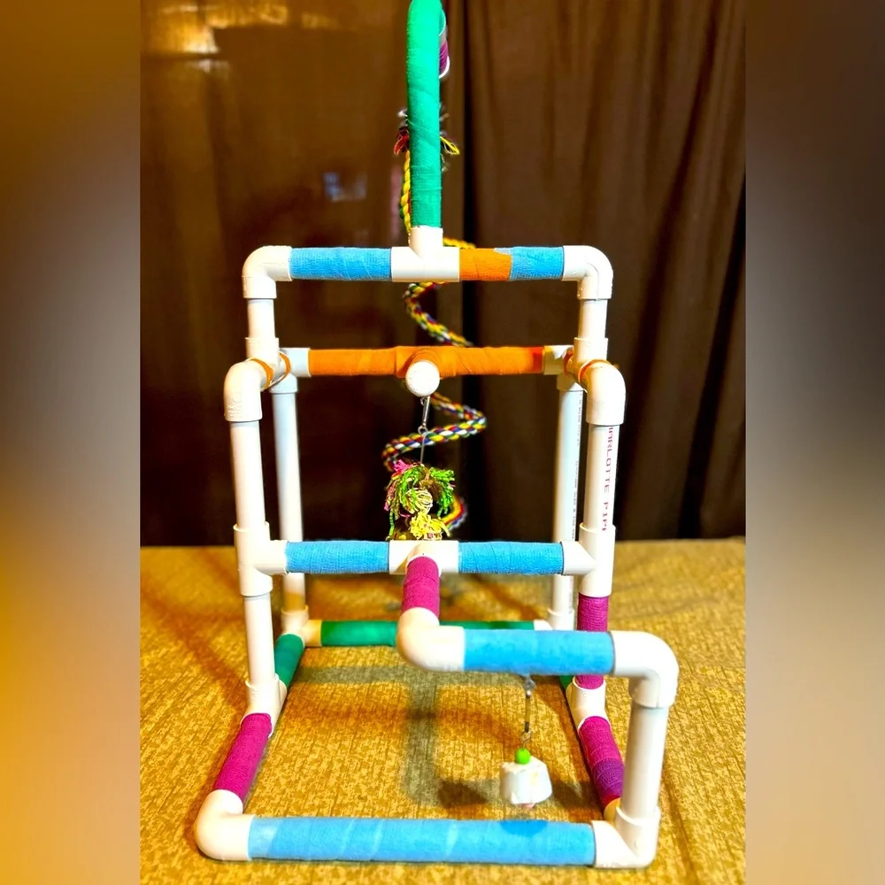 Handmade Bird Perch/Play gym